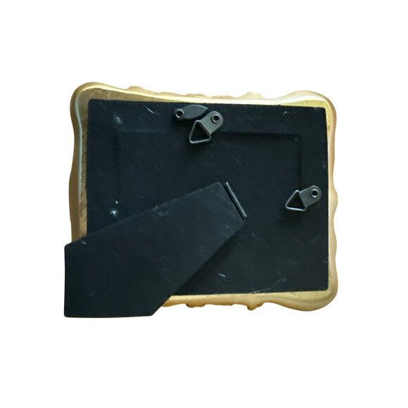 Ornate Gold-Tone Vintage Style Photo Frame With Crown Design 2”x3” Display O - Picture 4 of 4